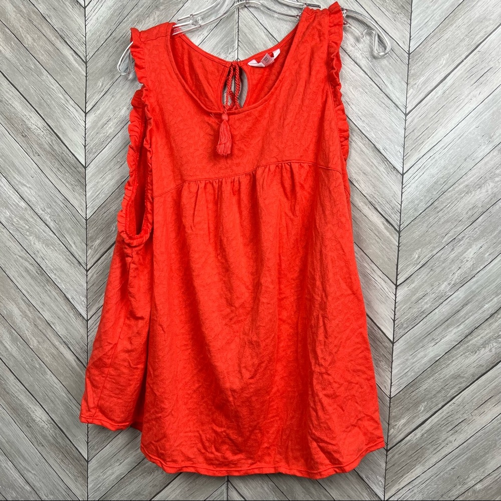 Time and Tru Black Ruffle Tank 3xl 22